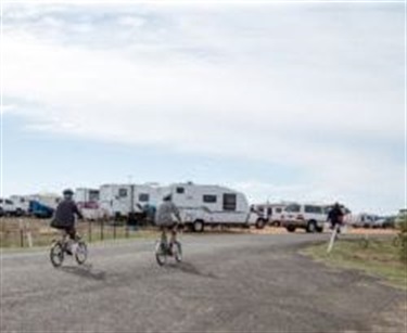 Cyclists andCampervans