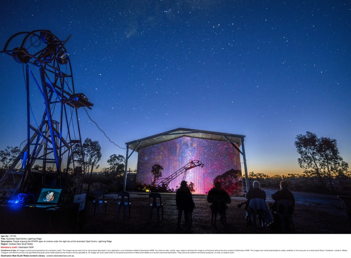 SPARK Open Air Cinematic Celebration of Lightning Ridge Lightning
